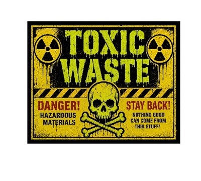 Vintage Style Metal Sign  Toxic Waste MS929