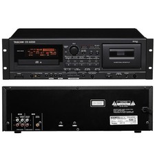 TASCAM CD-A550 Pro CD/MP3 Reverse Cassette Deck Remote Mint, Rack Unit