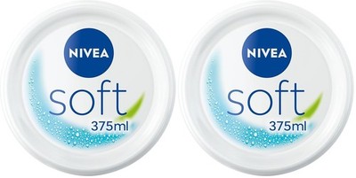 3x Nivea Refreshing Soft Moisturizing Cream with Jojoba Oil & Vitamin E 375ml