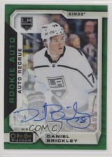 2018 O-Pee-Chee Platinum Rookie Emerald Surge 1/10 Daniel Brickley Auto RC uv4