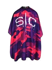 StyleCraft Professional Barber Cutting Cape One Size Camo Design Pink | SC323PK