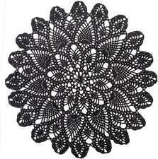 20 Inch Lace Doilies Table Placemats Handmade Crochet Cloth Round Coasters