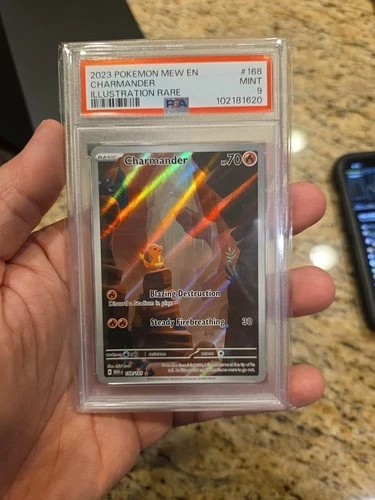PSA 9 MINT - Charmander 168/165 Pokemon Scarlet & Violet 151 IR English