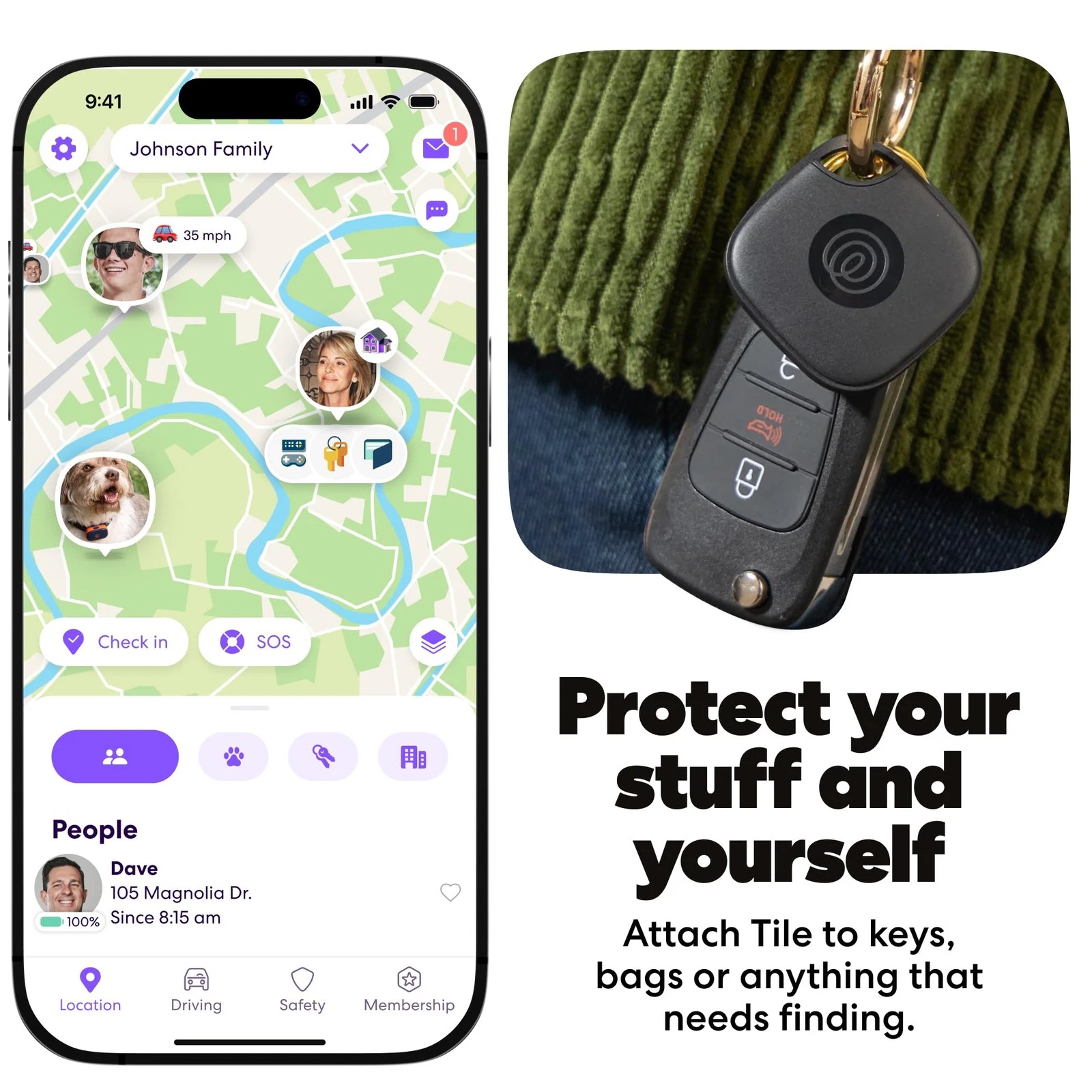 Tile Essentials Bluetooth Tracker - Thumbnail 4