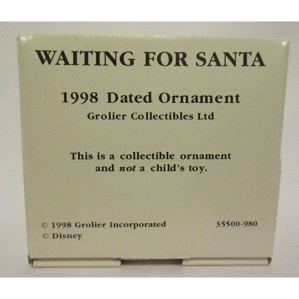 101 Dálmatas Cachorro Ornamento Anual Escolástico Porcelana Grolier Disney 1998 Foto 2 de 4