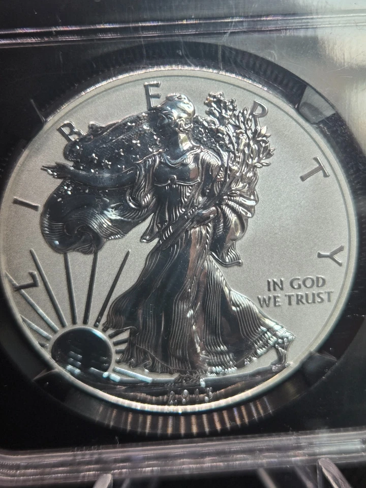 2013-W American Silver Eagle Two-Coin Set–NGC SP70/PF70–Early Release – Black - Image 3 of 4