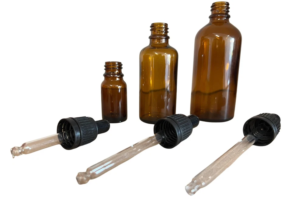 Pipettenflasche Braunglasflasche Tropfflasche + 10ml 15ml 20ml 30ml 50ml 100ml + - Bild 3 von 4