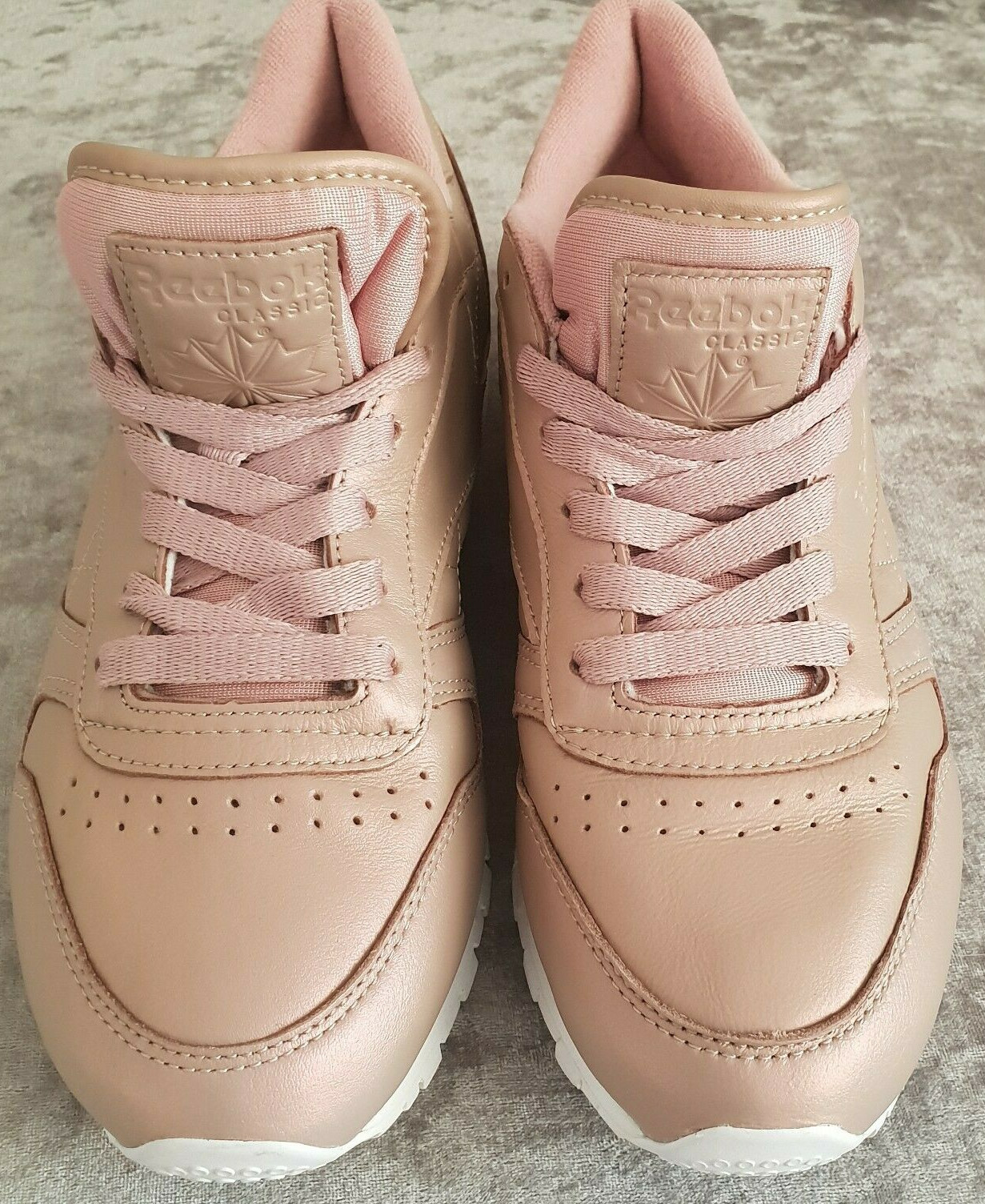 reebok classic leather rose gold pearlised