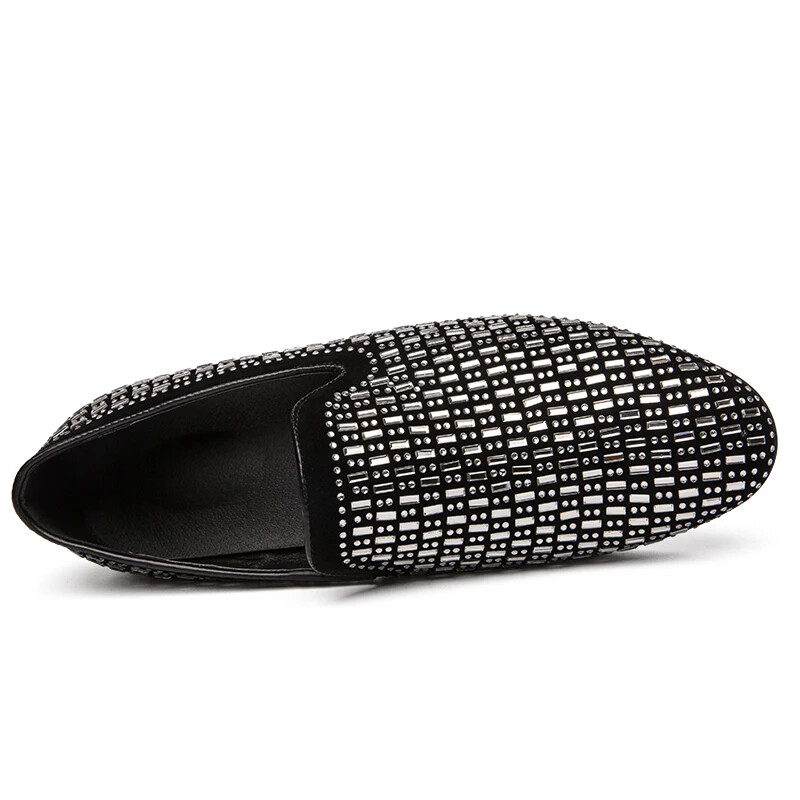 PANTOFOLA D’ORO Mocassini eleganti uomo strass scarpe formali abito da sposa mocassini formali