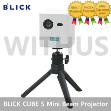 BLICK CUBE S Mini Beam Projector 440g 395 ANSI 150inch DLP Projector - Tracking