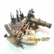 Antique Brass Nautical Sextant Vintage Collectible Gift Item For Working Design