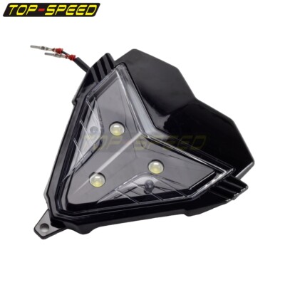 Triangle Black Motorcycle Running Light Headlight White Lamp Triangle Black Motorcycle Running Light Headlight White Lamp