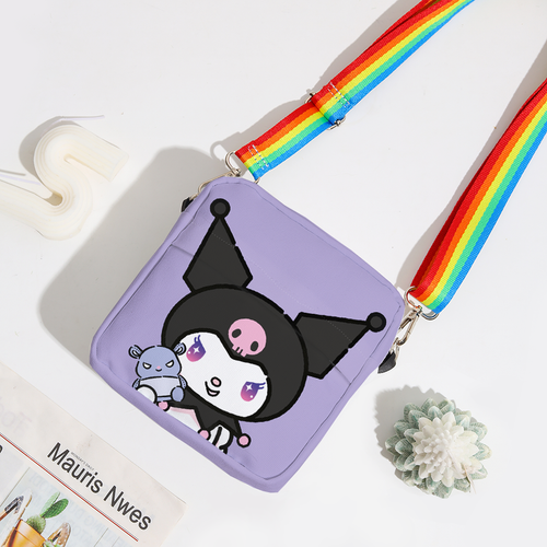 Kuromi Anime Shoulder Bag Messenger Tote Customized Storage Mini Child - Picture 38 of 42