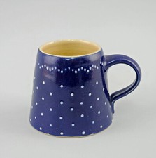 A-9245030-d Handle Mug/Beer Mug Bürgel Blue and White Engobe Painting 11x8cm