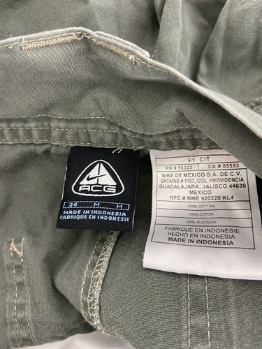 Vintage Nike Acg Shorts Size 34m Olive - Picture 12 of 12