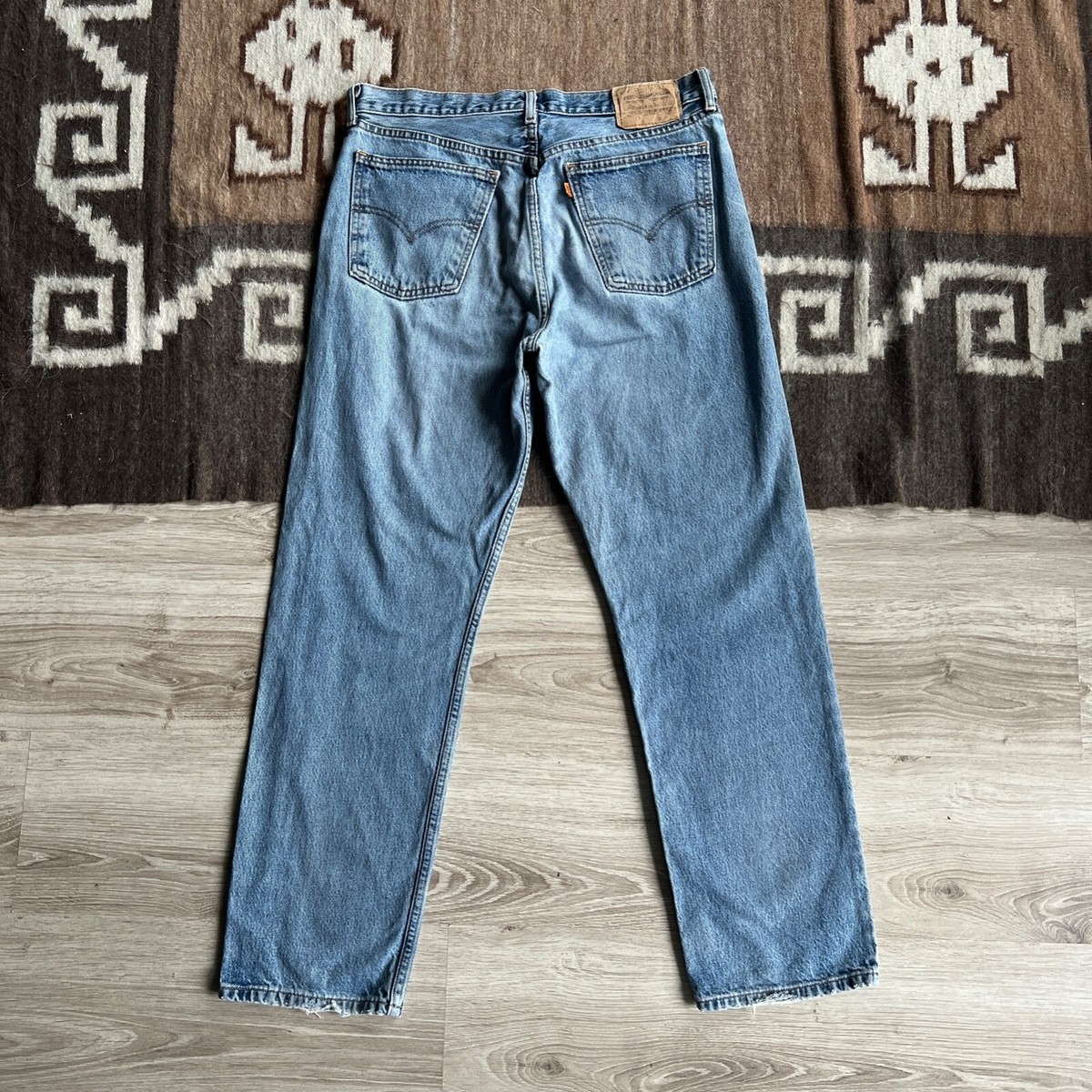 Levi's 615 Orange Tab Vintage Men's Regular Relaxed Blue Jeans