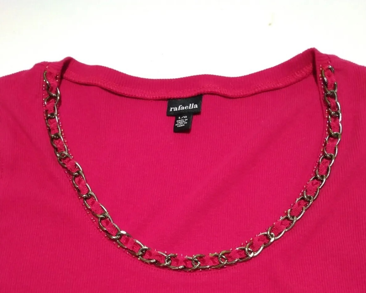 Rafaela Women's Red Tank Top Size L NWT | eBay