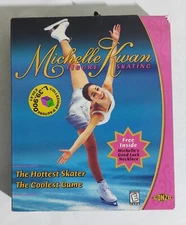 I114100 PC Game Retrogame - MICHELLE KWAN Figure Skating - Gonzo 1999 + Necklace
