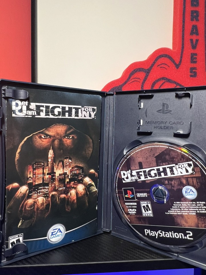 Def Jam Fight for NY PS2 (Sony PlayStation 2, PS2) Complete Black