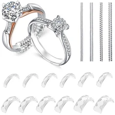 Ring Sizers for Loose Rings, Make Ring 0.5-1 Size Smaller without Resizing, 16 P