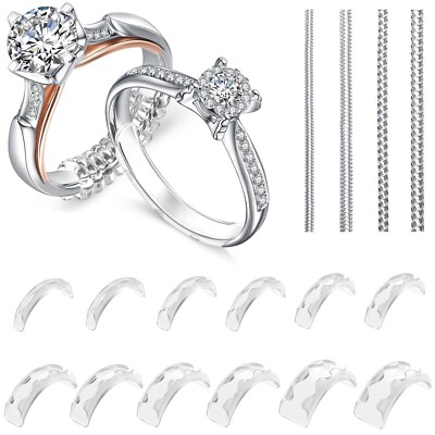 Ring Sizers for Loose Rings, Make Ring 0.5-1 Size Smaller without Resizing, 16 P