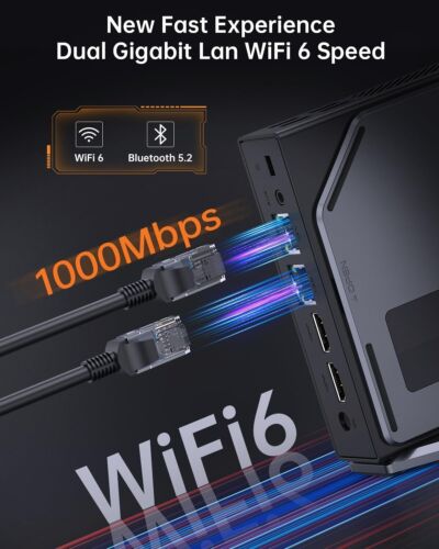4K Mini PC Intel Alder Lake N-95 16GB RAM 512GB ROM Windows 11 5G WiFI/BT Office - Picture 4 of 8
