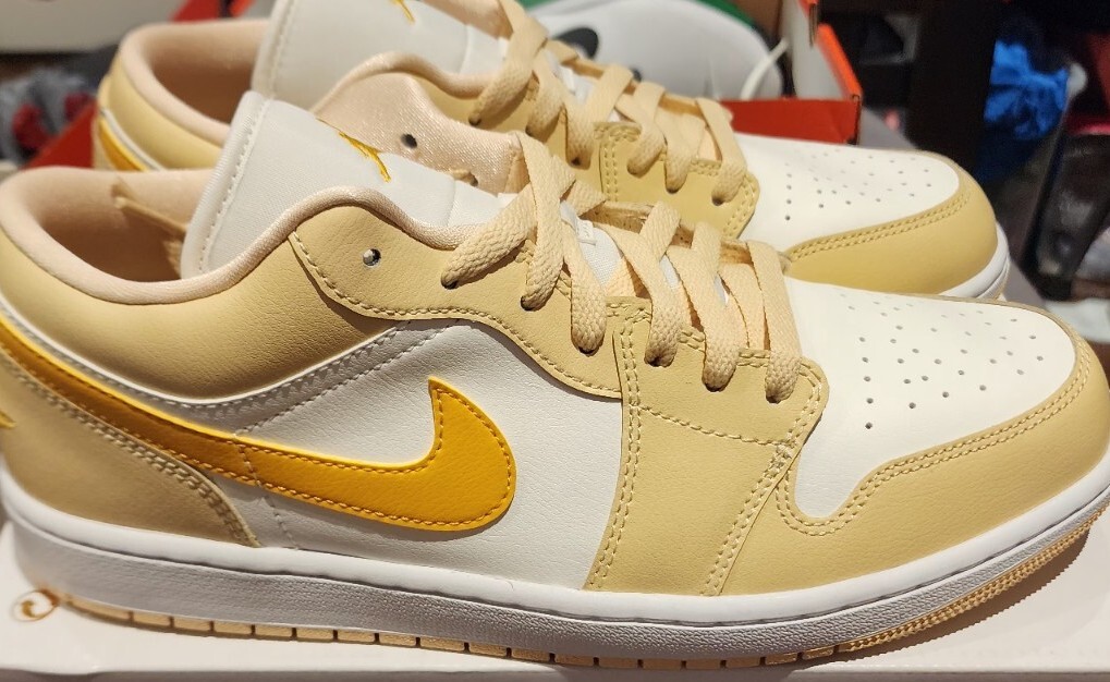 Nike Air Jordan 1 Low Sail Yellow Ochre DC0774-170 Women's