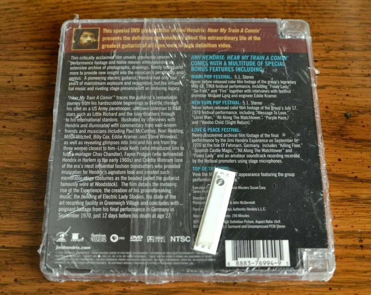 Jimi Hendrix: Hear My Train a Comin (DVD, 2013) SEALED