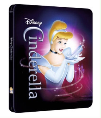 Disney CINDERELLA Blu-Ray SteelBook Diamond UK Exclusive Region Free OOP & Rare! - Foto 2 di 12