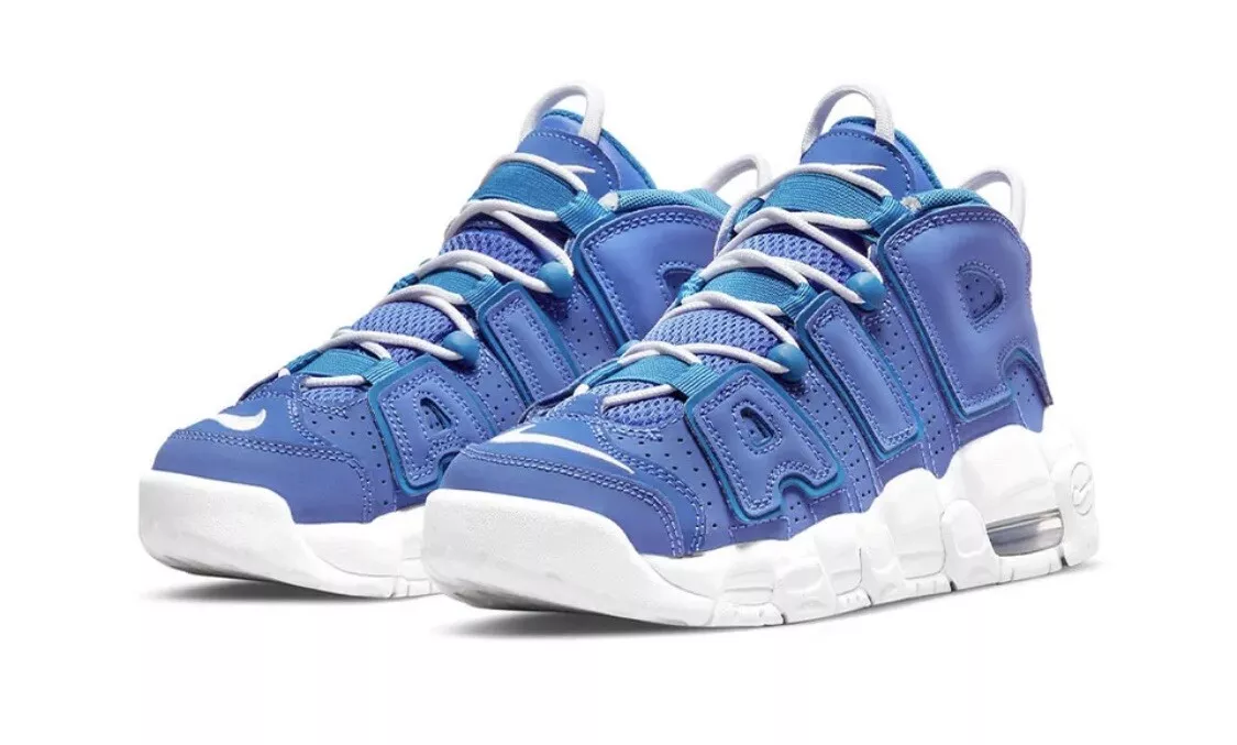 Nike uptempo baby blue clearance