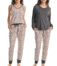 NEW Live Love Lounge Women's Lightweight 3 Piece Lounge Set Size Medium