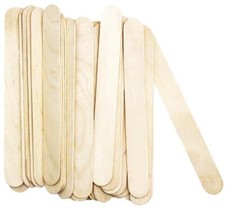 8 Inch Craft Sticks, 200 Pieces Wooden Large Tongue Depressor Sticks Jumbo Po...