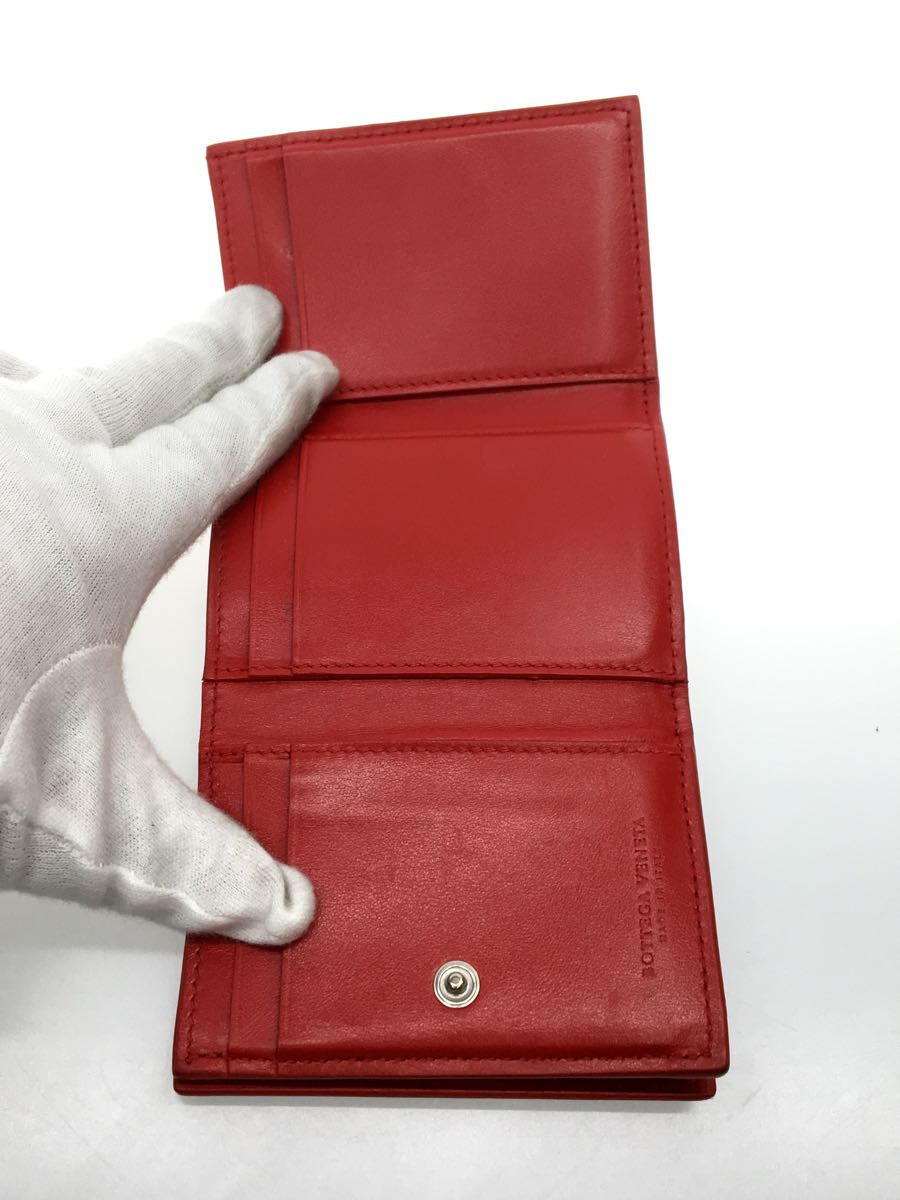 Bottega Veneta Tri-fold wallet leather RED P01248473T