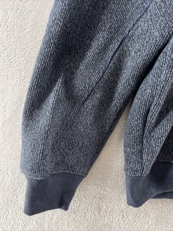 Paul R Smith Sudadera Para Hombre XXL Azul Pizarra Cuarto Cremallera Polar Pullover Foto 2 de 4