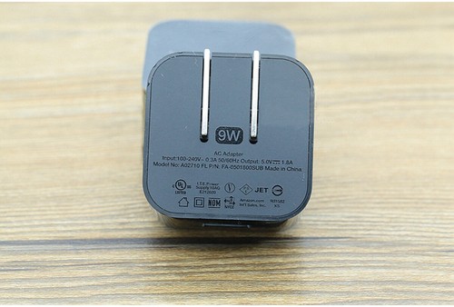 For Amazon Kindle 9W Black Amazon Original OEM AC USB Power Adapter Cord Cable - 第 5/7 張圖片