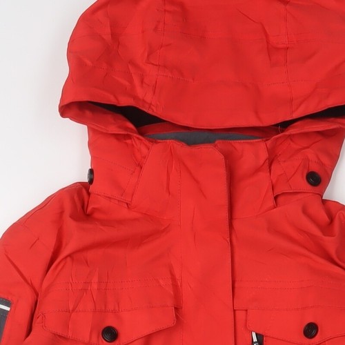 Killtec Unisex Red Parka Jacket, Size 14, Waterproof Winter Wear - Picture 7 of 12