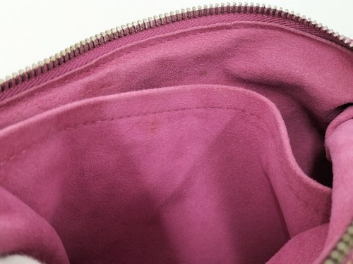 Rank AB! Louis Vuitton Pink Monogram Denim Baggy PM Shoulder Bag M95212 Auth - Picture 9 of 10