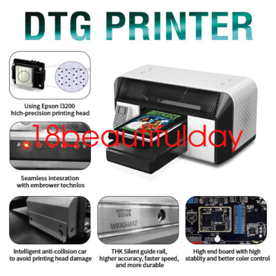 DTG in Printer A3 Direct to Garment Inkjet T Shirt Printing