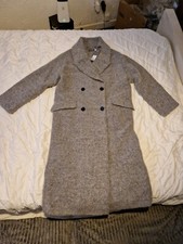 Mint Velvet Gray Marl Textured Easy Coat