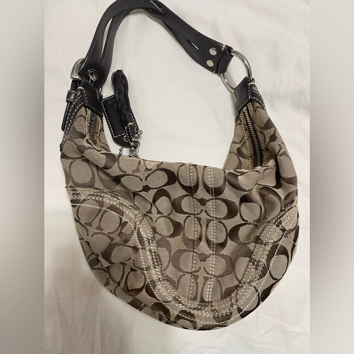 COACH Bleeker Legacy Signature Handbag