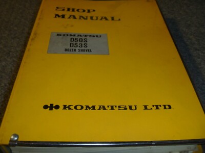 Komatsu D50S & D53S Dozer Shovel Shop Service Repair Manual S/N 65001-Up xz