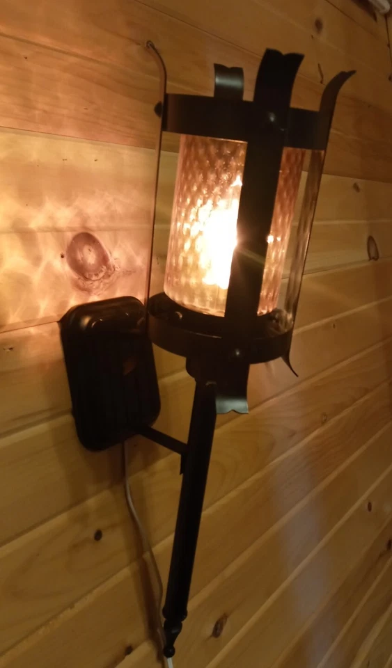 Aplique Tudor misión gótica vintage lámpara artesanía Foto 2 de 4