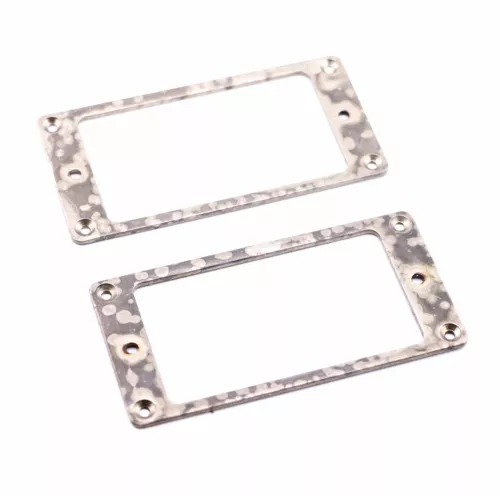 AGP ™ - Aged Chrome Flat Bottom Metal Humbucker Ring Set #12112327
