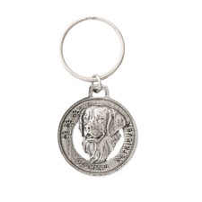 Creative Pewter Designs Golden Retriever Dog Pewter KeyChain, Key Fob, D090KC