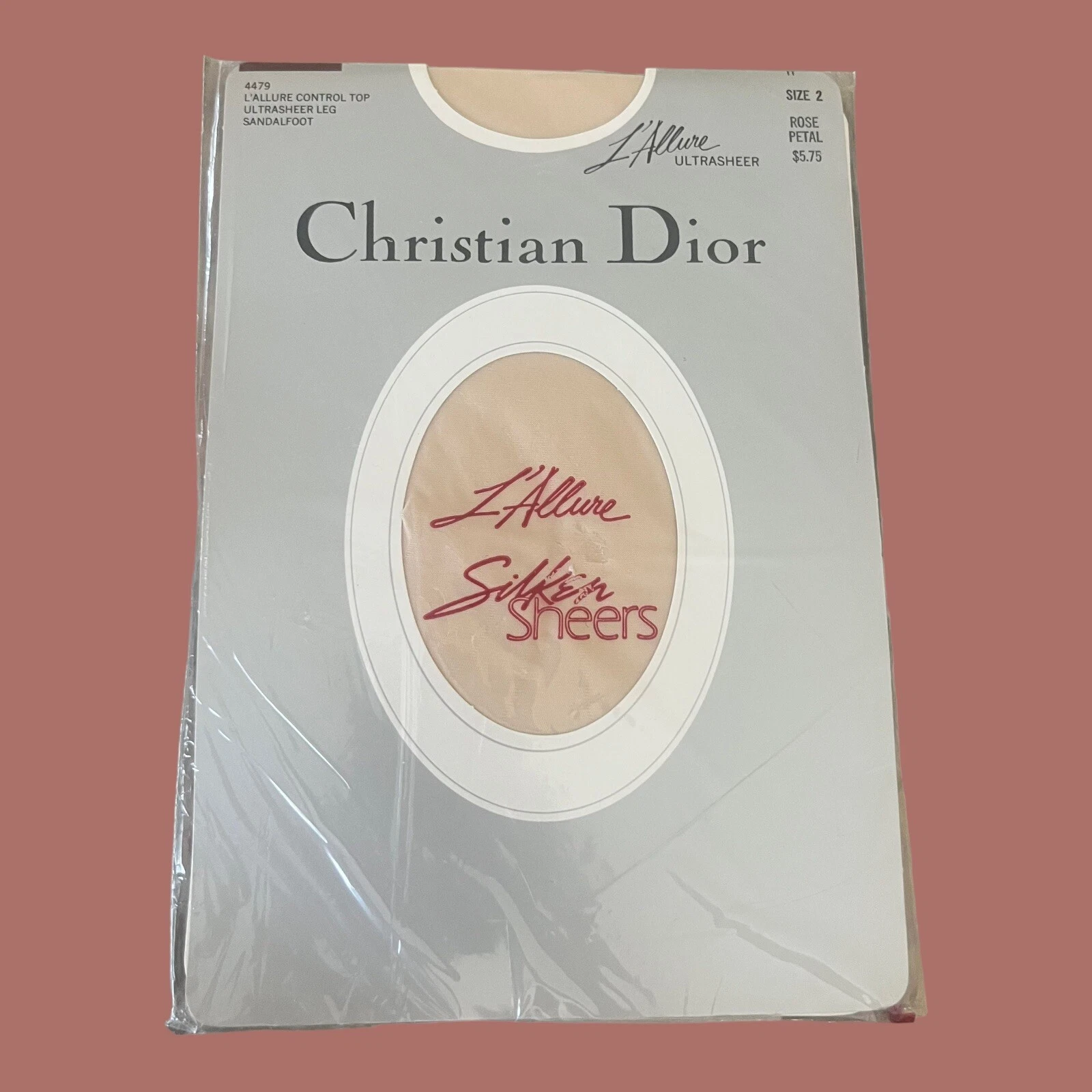 Pantalon femme vintage Christian Dior ultra soie en lycra pur pétale rose taille 2