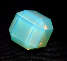 105.95 Ct Natural Green Opal Cube Welo Australian Certified Untreated Gemstone