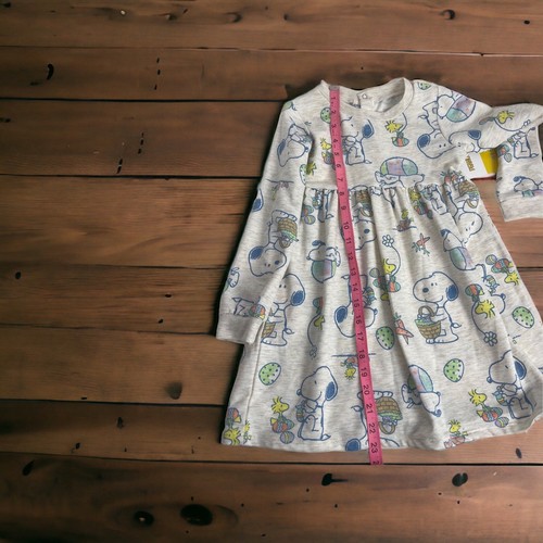 Peanuts Happiness Inspires Style 5T Easter Skate Dress Oatmeal Heather NWT - Picture 6 of 6