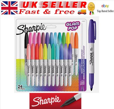 Sharpie Marker Permanentmarker Fine Glam Pop 24 Stifte