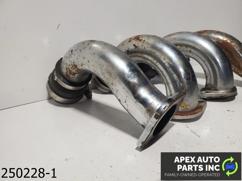 Tubo de admisión cromado OEM 1991-1995 Alfa Romeo 164 L 3,0 L en forma de U Foto 2 de 4