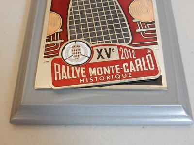 Plaque émaillée Vintage – 15ème Rallye Monte-Carlo Historique – 28 Jan-4 Fév 2012 – Boîte